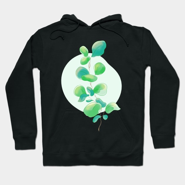 Eucalyptus Illustration Hoodie by Genesis